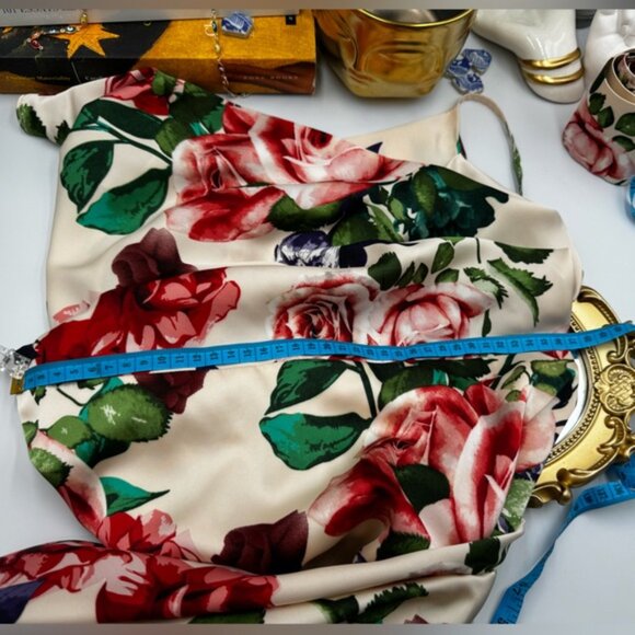 🆕 BRONX & BANCO 🧿 NWOT Leo Floral Print Maxi Gown - Size L / US 8 - Picture 16 of 16